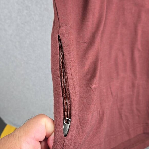 SCOTTeVEST Polo Shirt Mens Medium TEC Technology Pocket Travel pick Pocker Proof - Picture 5 of 13